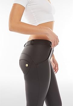 FREDDY WR.UP Faux Leather Butt Lifting Jeans for Women - Mid Rise